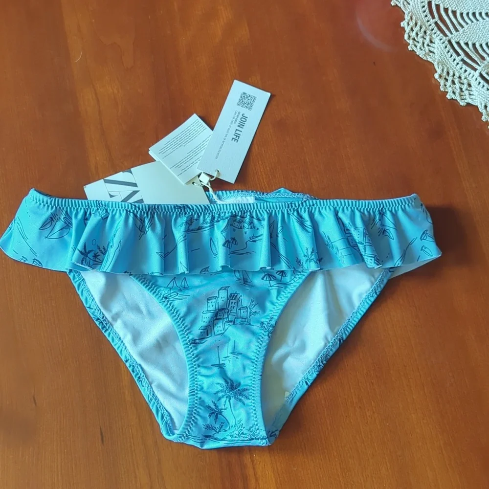 Zara Girls Ruffled Bikini Bottom NWT - Picture 6 of 6